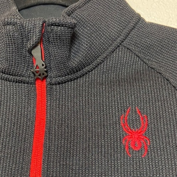 SPYDER Boy's Zip Up Fleece Lined T-Neck Jacket XL - Picture 4 of 7